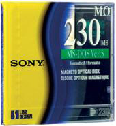 Sony 230 MB MO Disk R/W MS-DOS Ver.5
